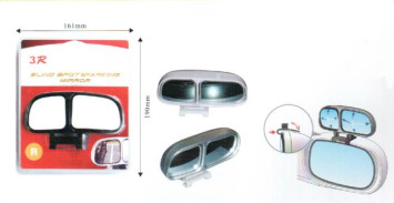 Зеркало Мертвая зона  3R-027 L &quot;левое&quot; (130x50мм) серебро