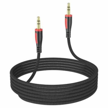 Кабель стерео Borophone BL14   AUX-AUX  1м. черный