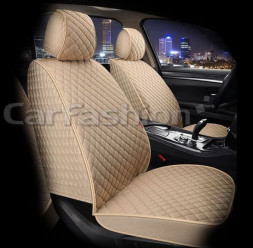 Накидки Фронт «LINEN CUBE FRONT» Бежевый/Бежевый (лён/усиленная боковая утягивающая резинка)