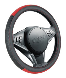 Оплетка на руль   CF  DAY - М, Чёрный/Красный (перфорация)