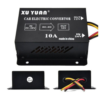 Преобраз. напряжения понижающий Carlife 24-12V 10A 120W