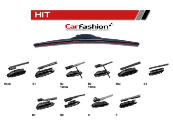 Дворники  CF  HIT 52.5, 21&quot; бескаркасные 525мм (8 адаптеров трансформеров)
