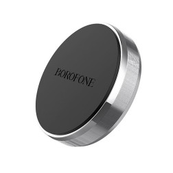 Держатель моб. телефона Borofone на торпеду (скотч двухсторонний) (усиленный магнит) Серебро
