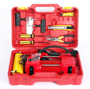 Компрессор DK-60lv2 двухпоршневой, LED, усиленный КЕЙС с инструментом