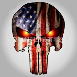 Наклейка  Череп  11x15см  №1