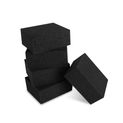 SCHWAMM WEICH, SCHWARZ Серая губка химостойкая, 120x100x50 мм. Комплект 5 штук 999038/5