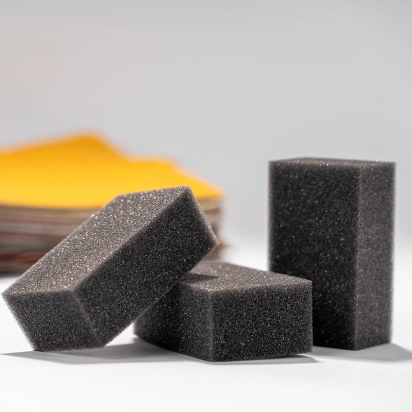 Серая губка химостойкая Colourlock Schwämme 90x55x35 мм. Комплект 10 штук LZ-11076/10