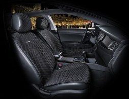 Накидки Фронт  «PALERMO»  Чёрный/Бежевый (капрон/экокожа)