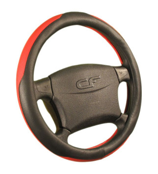 Оплетка на руль CF DIPLOMAT - М, Чёрный/Красный