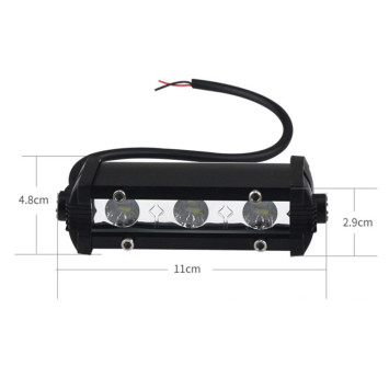 Фара Off Road  дальний свет  3 SMD 3030 , 9W, (110х25х48мм)