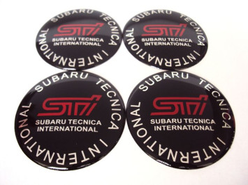 Этикетки на диски  (заглушка) 65мм  &quot;STI&quot;  4шт.