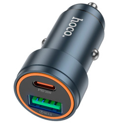 АЗУ  HOCO  1USB+ Type-C (QC3.0/ 30w) Серый