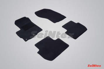 Коврики текстильн. Mitsubishi Outlander II 2006-2012г. /компл.4шт./осн.резин./ LUX