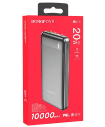 Зарядное устр-во Power Bank Borofon BJ19 быстрая зарядка  PD+QC3  10000mAh