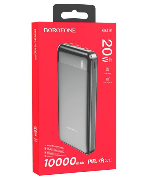 Зарядное устр-во Power Bank Borofon BJ19 быстрая зарядка PD+QC3 10000mAh