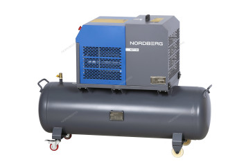 Компрессор винтовой NORDBERG NCF7,5R (5,5 кВт, ресивер 230 л, 10 бар, 660 л/мин)