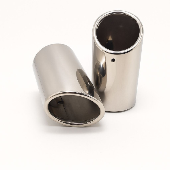 Насадка на глушитель &quot;Carlife&quot; (d 76мм)  длина 140мм, хром (VW, AUDI)