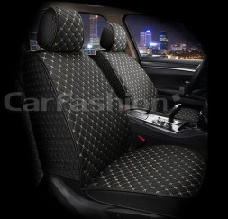 Накидки Фронт «LINEN CUBE FRONT» Чёрный/Бежевый (лён/усиленная боковая утягивающая резинка)