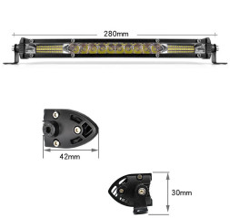 Фара Off Road дальний свет 30 SMD 3030 , 90W, (280х42х30мм)