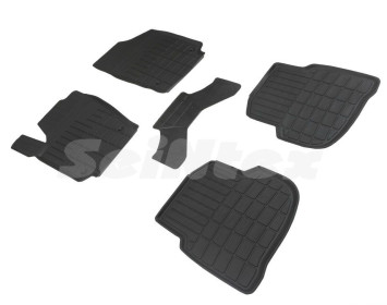Коврики резиновые   VW Polo V 2010-2020г. БОРТ  (стандарт)