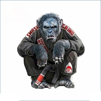 Наклейка Обезьяна  16*18см