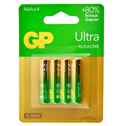 Батарейки GP   AAA  (Мизинчиковые) Super G-TECH цена за 4шт. (блистер)