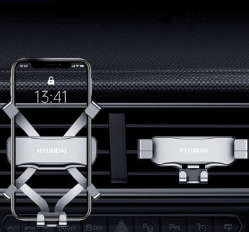 Держатель телефона Hyundai  зажимной  Красный