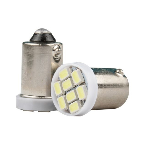 SOLAR  Свет-од  12V  T8.5  8 SMD 1206 W5W  BA9s   Синий