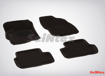 Коврики  Mitsubishi Lancer X с 2007г. /компл.4шт./осн.резин./ 3D