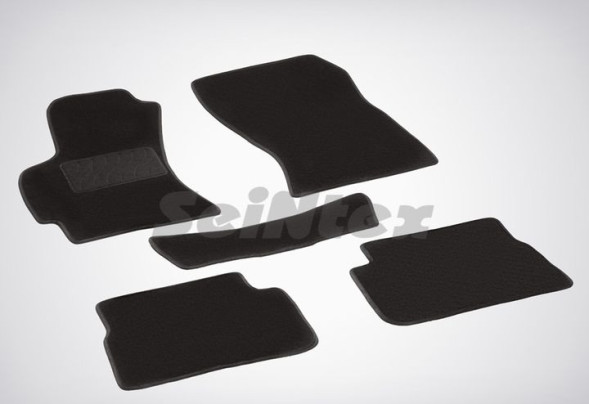 Коврики текстильн. Subaru Forester III 2008-2012г.  /компл.5шт./осн.резин./ LUX