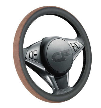 Оплетка на руль CF FLIP - М, Чёрный/Коричневый/Коричневый