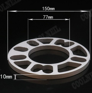 Ступичные проставки универсальные (алюм.) 10мм. 4шт.