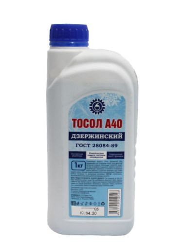 Тосол  &quot;Дзержинский ГОСТ&quot;  А-40М 1 кг.(канистра)