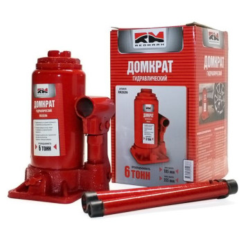 Домкрат гидравл. телескоп  6т. в КАРТОН.уп.  макс. под. 355мм  3.3кг  &quot;RedMark&quot;