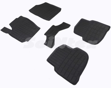 Коврики резиновые   VW Polo V 2019-2020г. БОРТ  (стандарт)