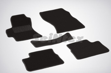 Коврики текстильн. Subaru Impreza 2007-2011г.  /компл.5шт./осн.резин./ LUX
