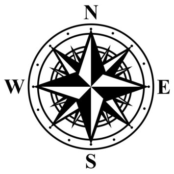 Наклейка &quot;Навигатор 15x15см  Белый