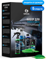 GRASS  Набор для стекол и зеркал (5 предметов)