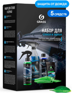 GRASS  Набор для стекол и зеркал (5 предметов)