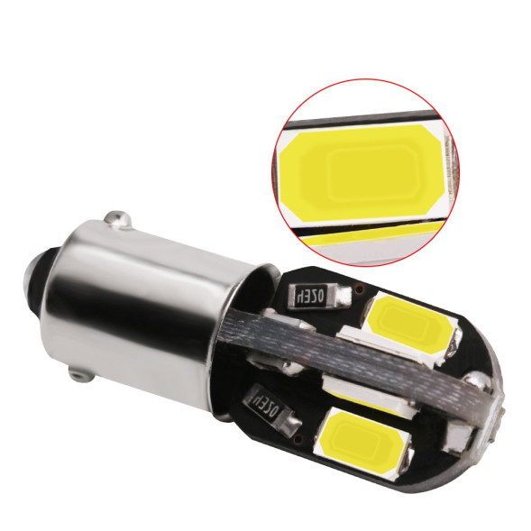 SOLAR  Свет-од  12V  T8.5  8 SMD 5630 W5W  BA9s белый