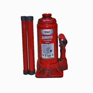 Домкрат гидравл. телескоп  8т. в КАРТОН.уп.  макс. под. 385мм  4.8кг  &quot;RedMark&quot;