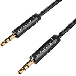 Кабель стерео Breaking   AUX-AUX  1м. черный