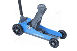 Домкрат подкатной NORDBERG N32031N c большими колесами