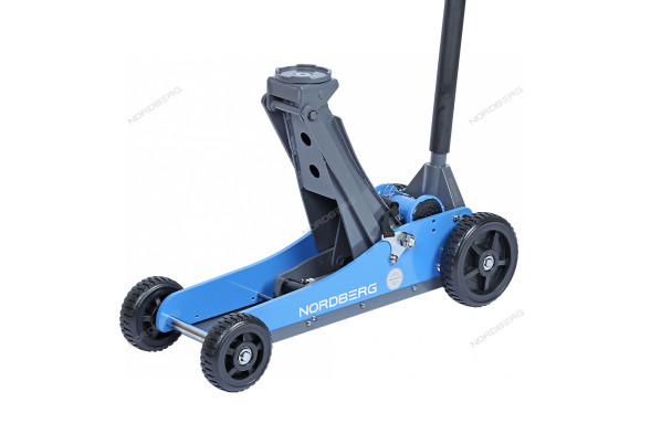 Домкрат подкатной NORDBERG N32031N c большими колесами