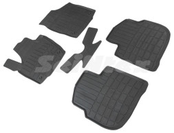 Коврики резиновые   VW Polo V 2020г- БОРТ  (стандарт)