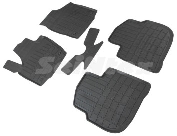 Коврики резиновые   VW Polo V 2020г- БОРТ  (стандарт)