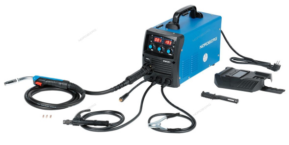 Инверторный сварочный аппарат NORDBERG WMI201 (MIG+MMA, 220В)