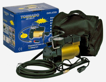 Компрессор TORNADO АC-580 14 A, 30 л/мин, металл. корпус (с сумкой, якорный эдв.)