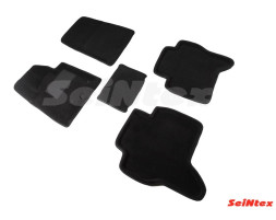 Коврики  Mitsubishi Pagero IV c 2006г.  /компл.5шт./осн.резин./ 3D