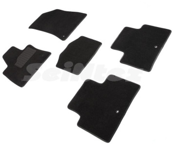 Коврики текстильн. INFINITI  QX50  c 2017г-  /компл.5шт./осн.резин./ LUX